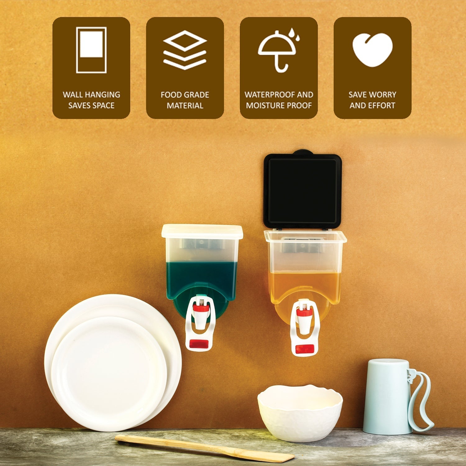 Wall oil dispenser bottle Wall oil dispenser bottle